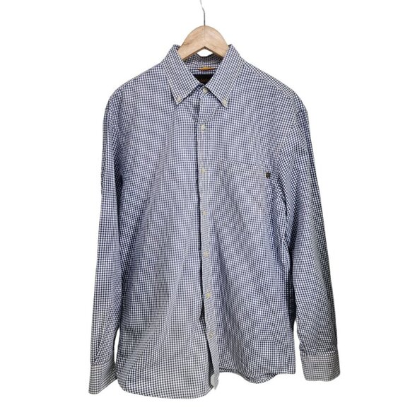 Timberland Button Up‎ Shirt Men's Size S Gingham Checkered - Picture 1 of 9